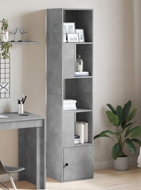 VidaXL Boekenkast 40x36x189 cm bewerkt hout betongrijs
