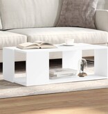 VidaXL Salontafel 89,5x48x30 cm bewerkt hout wit