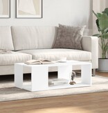 VidaXL Salontafel 89,5x48x30 cm bewerkt hout wit