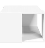 VidaXL Salontafel 89,5x48x30 cm bewerkt hout wit