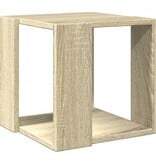 VidaXL Salontafel 32x32x30 cm bewerkt hout sonoma eikenkleurig