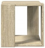 VidaXL Salontafel 32x32x30 cm bewerkt hout sonoma eikenkleurig