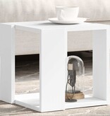 VidaXL Salontafel 32x32x30 cm bewerkt hout wit