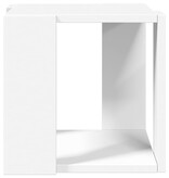 VidaXL Salontafel 32x32x30 cm bewerkt hout wit