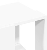 VidaXL Salontafel 32x32x30 cm bewerkt hout wit