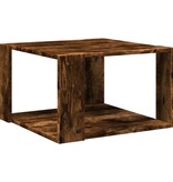 VidaXL Salontafel 51,5x51,5x30 cm bewerkt hout gerookt eikenkleurig