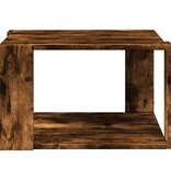 VidaXL Salontafel 51,5x51,5x30 cm bewerkt hout gerookt eikenkleurig