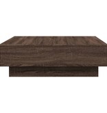 VidaXL Salontafel 90x90x28 cm bewerkt hout bruin eikenkleur