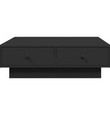 VidaXL Salontafel 90x90x28 cm spaanplaat zwart
