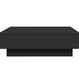 VidaXL Salontafel 90x90x28 cm spaanplaat zwart