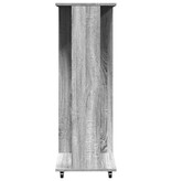 VidaXL Kledingkast met wielen 102x38x110 cm hout grijs sonoma eiken