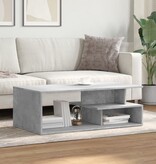 VidaXL Salontafel 102x55x35 cm bewerkt hout betongrijs