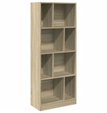 VidaXL Boekenkast 57x28,5x141 cm bewerkt hout sonoma eikenkleurig