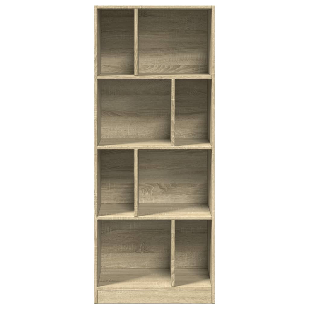 VidaXL Boekenkast 57x28,5x141 cm bewerkt hout sonoma eikenkleurig