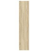 VidaXL Boekenkast 57x28,5x141 cm bewerkt hout sonoma eikenkleurig