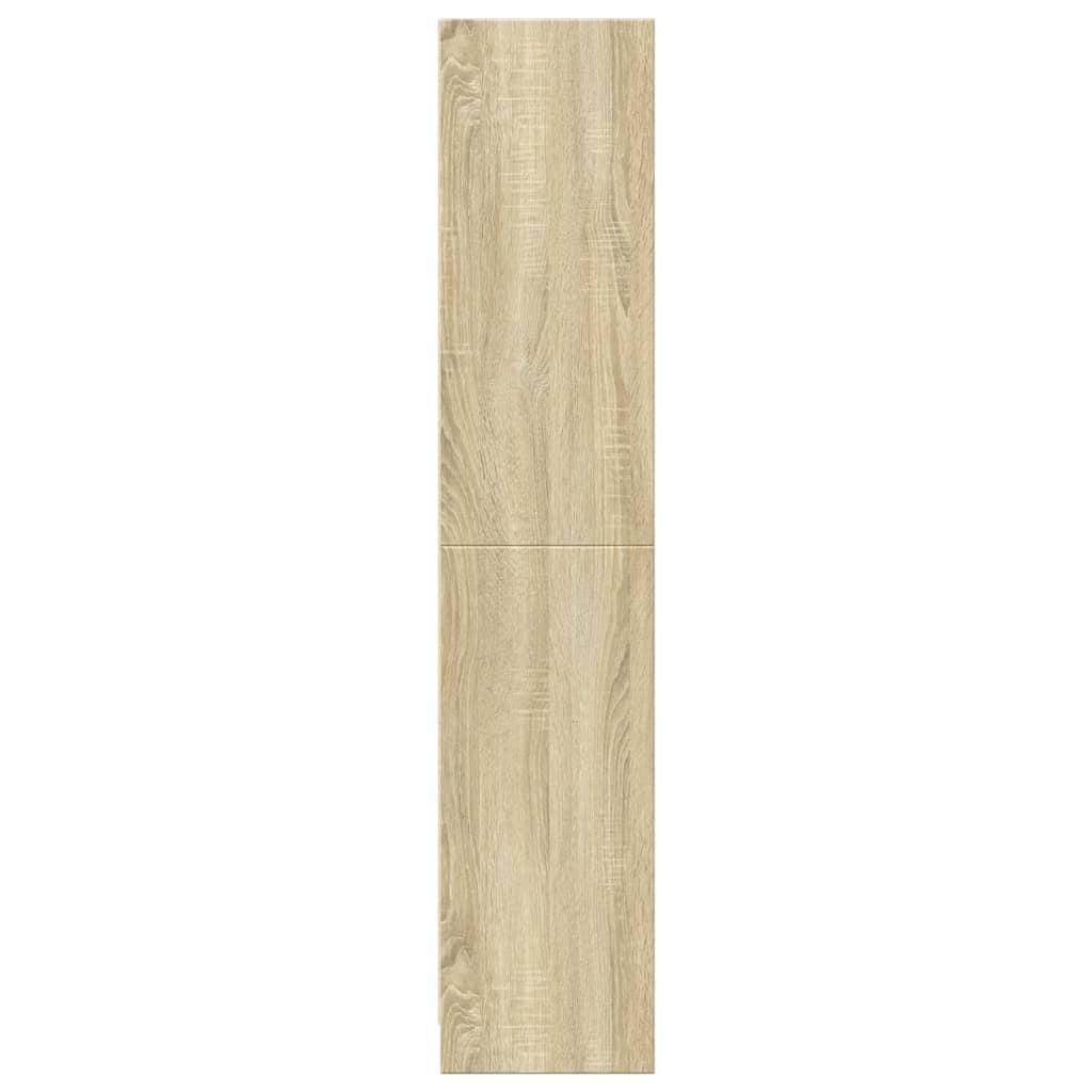 VidaXL Boekenkast 57x28,5x141 cm bewerkt hout sonoma eikenkleurig