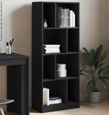 VidaXL Boekenkast 57x28,5x141 cm bewerkt hout zwart