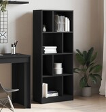 VidaXL Boekenkast 57x28,5x141 cm bewerkt hout zwart