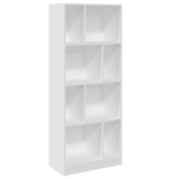 VidaXL Boekenkast 57x28,5x141 cm bewerkt hout wit