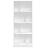 VidaXL Boekenkast 57x28,5x141 cm bewerkt hout wit