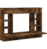 VidaXL Wandbureau 105x48x75 cm bewerkt hout gerookt eikenkleurig