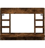 VidaXL Wandbureau 105x48x75 cm bewerkt hout gerookt eikenkleurig