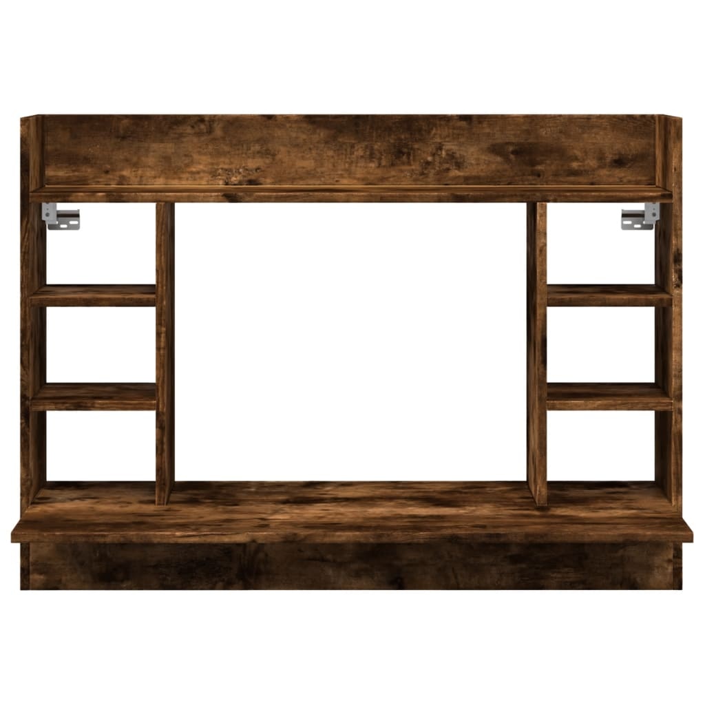 VidaXL Wandbureau 105x48x75 cm bewerkt hout gerookt eikenkleurig