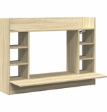 VidaXL Wandbureau 105x48x75 cm bewerkt hout sonoma eikenkleurig