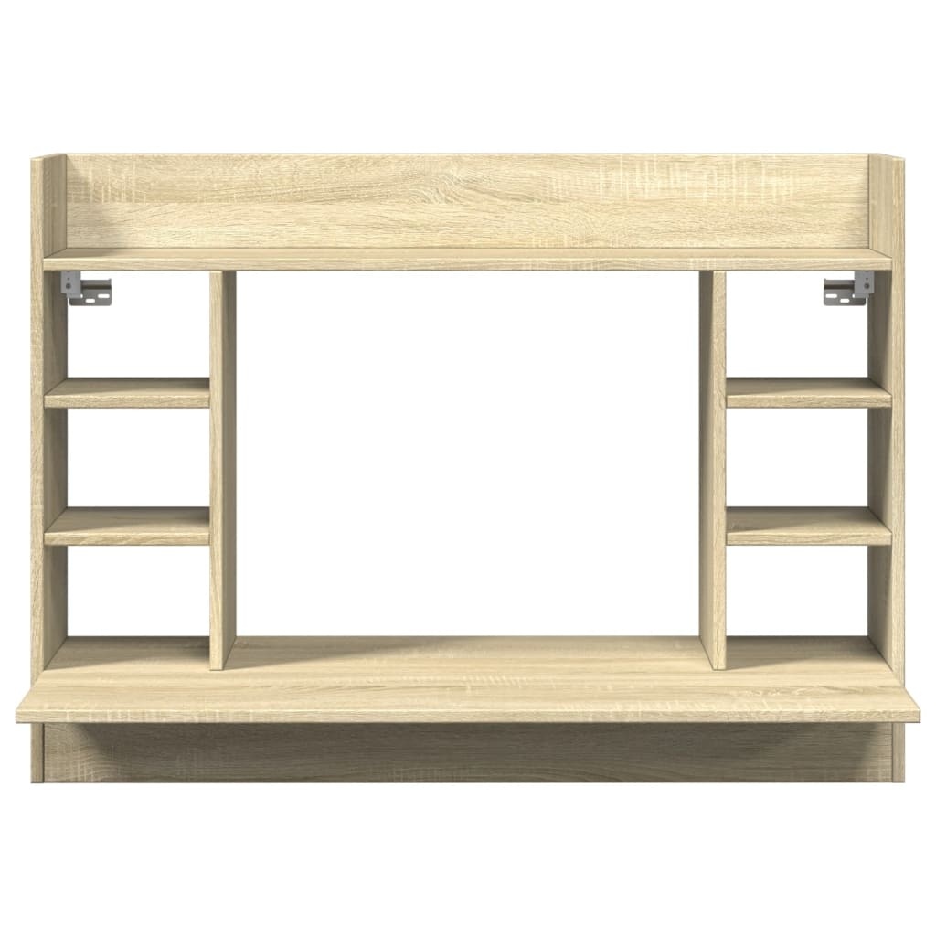VidaXL Wandbureau 105x48x75 cm bewerkt hout sonoma eikenkleurig