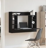 VidaXL Wandbureau 105x48x75 cm bewerkt hout zwart