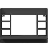 VidaXL Wandbureau 105x48x75 cm bewerkt hout zwart