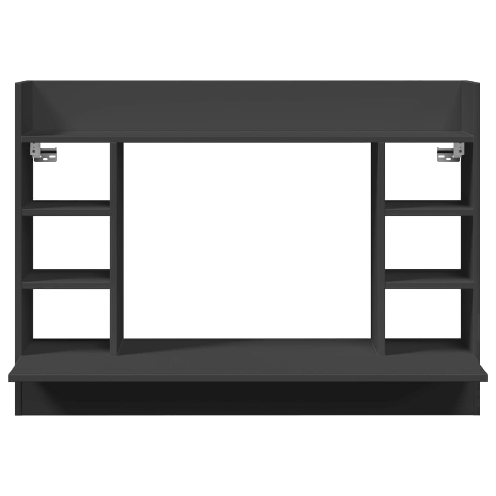 VidaXL Wandbureau 105x48x75 cm bewerkt hout zwart