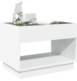 VidaXL Salontafel met Infinity LED 70x50x50 cm wit