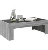 VidaXL Salontafel met Infinity LED 90x50x30 cm grijs sonoma eikenkleur