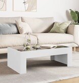 VidaXL Salontafel met Infinity LED 90x50x30 cm wit