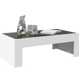 VidaXL Salontafel met Infinity LED 90x50x30 cm wit