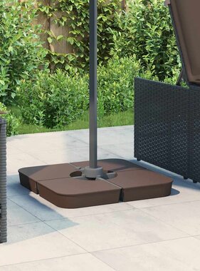 VidaXL 4-delige Set parasolvoeten voor kruisvoet parasol 100 kg PP