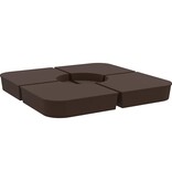 VidaXL 4-delige Set parasolvoeten voor kruisvoet parasol 100 kg PP