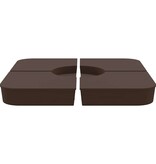 VidaXL 4-delige Set parasolvoeten voor kruisvoet parasol 100 kg PP