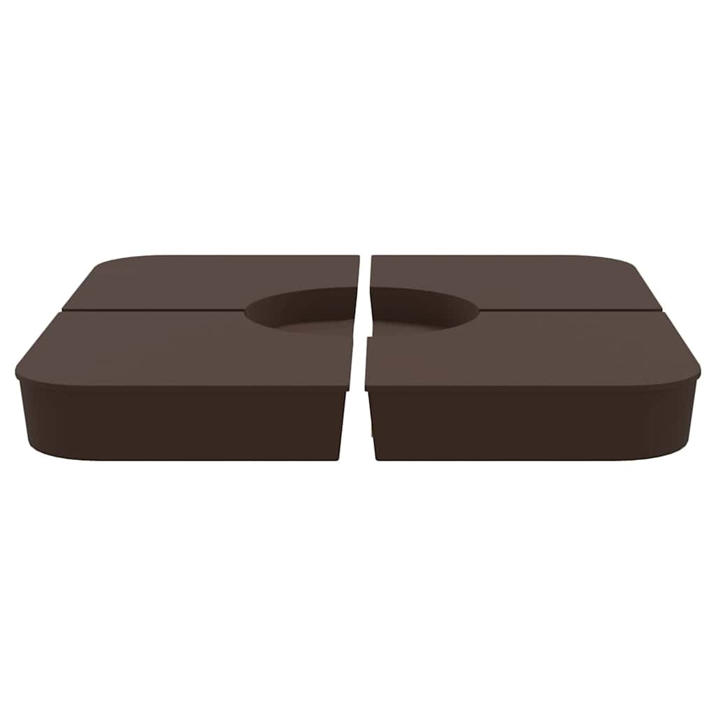 VidaXL 4-delige Set parasolvoeten voor kruisvoet parasol 100 kg PP