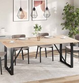 VidaXL Tafelbladen 4 st rechthoekig 100x50x2,5 cm massief grenenhout