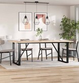 VidaXL Tafelbladen 4 st rechthoekig 100x50x2,5 cm massief grenenhout