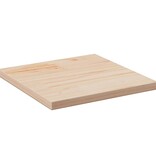 VidaXL Tafelblad vierkant 40x40x1,7 cm massief grenenhout