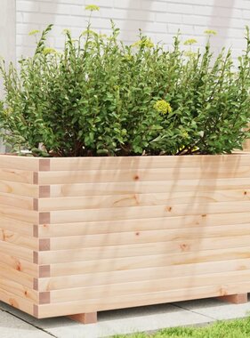 VidaXL Plantenbak 90x60x49,5 cm massief grenenhout