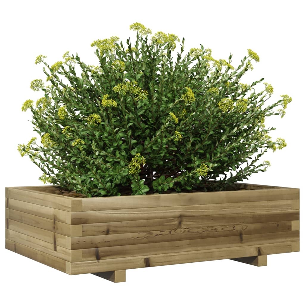 VidaXL Plantenbak 90x60x26,5 cm geïmpregneerd grenenhout