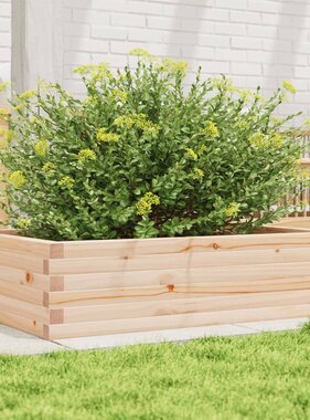 VidaXL Plantenbak 90x60x23 cm massief grenenhout