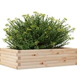VidaXL Plantenbak 90x60x23 cm massief grenenhout