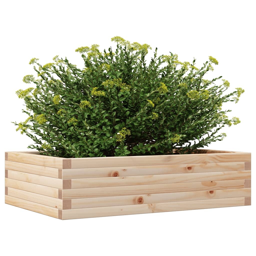 VidaXL Plantenbak 90x60x23 cm massief grenenhout