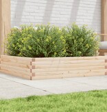 VidaXL Plantenbak 100x100x23 cm massief grenenhout