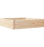 VidaXL Plantenbak 100x100x23 cm massief grenenhout